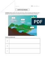 3.1 Water Cycle Process Worksheet