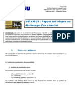 KOMATSU - D61PXi-23 - Rappel Étapes Démarrage Chantier