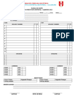 Planilla de Campo PDF