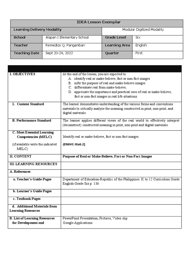 Analyzing Image Purposes in English | PDF | Learning | Image