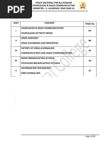 006 Major Elective II Journalism & Mass Communication - V Sem BA English PDF