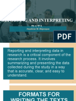 Maynopas - El110 - Reporting and Interpreting Data