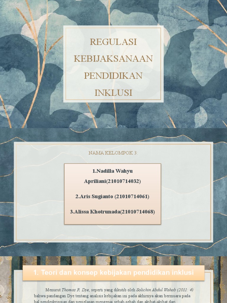 Kebijakan Pendidikan Inklusi di Indonesia | PDF | Kesehatan Holistik