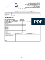 BSBSTR601 Marking Checklist V3 2