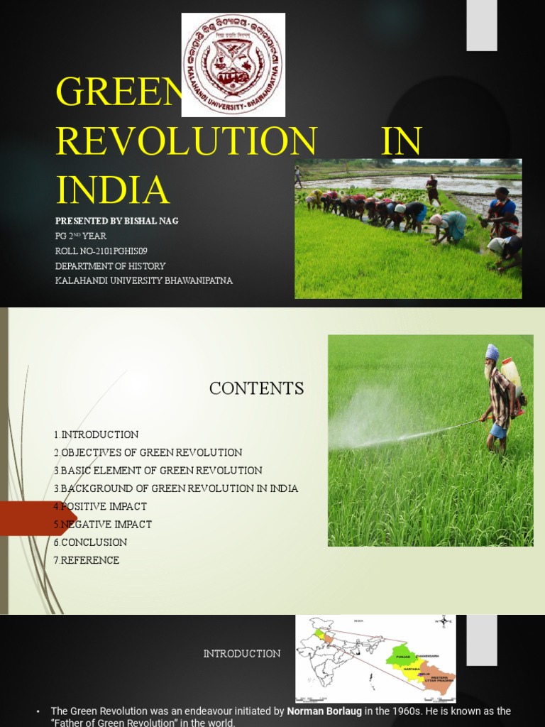 Green Revolution in India: Impacts & Objectives | PDF | Green ...
