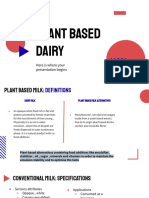 Plant Based Dairy: Here Is Where Your Presentation Begins