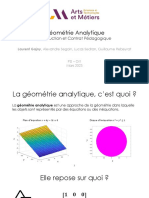 Géométrie Analytique: Introduction Et Contrat Pédagogique