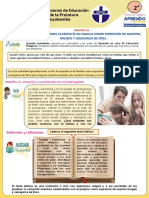 ACTIVIDAD de 2do - Sem 25 - Educ Religiosa