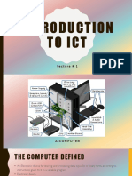 Lecture#1 Introduction To ICT