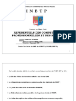 Inbtp - Presentation Sur Le Referentiel Des Metiers Et Competences de L'inbtp - Novembre 2021 PDF