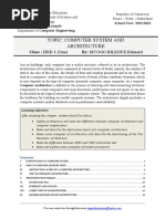 Computer System Architecture