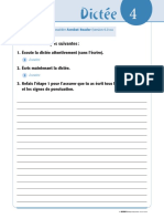 Dictee 3e Fiche 4 PDF