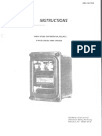 GEK-34124E High Speed Differential Relays Types CFD22A,B