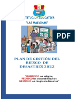 Plan de Gestion de Riesgo de Desastres 2022