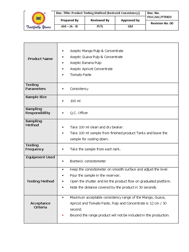 FSSC Iac PTM-03 | PDF