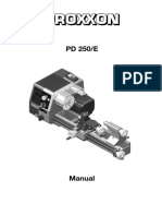 PD 250/E Manual: Comprehensive Guide to Lathe Operation and Maintenance
