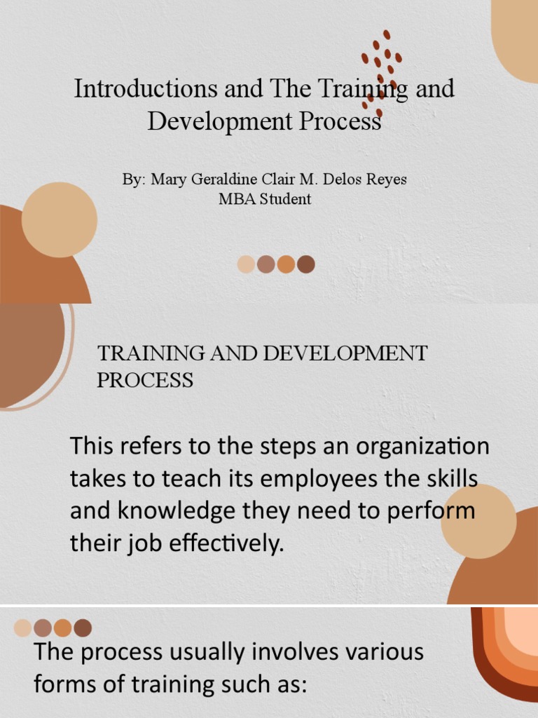 Training and Development PDF