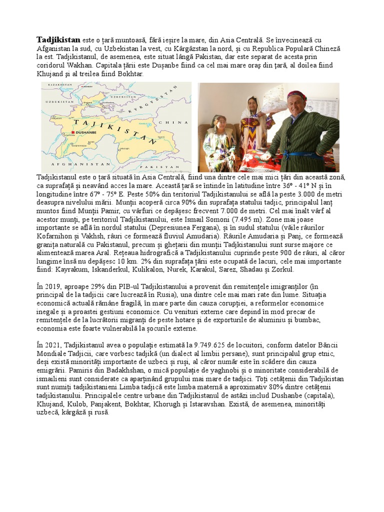Tajikistan Odt | PDF