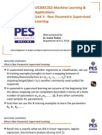 UE20EC352-Machine Learning & Applications Unit 3 - Non Parametric Supervised Learning