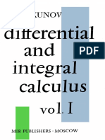 Piskunov - Differential and Integral Calculus - Volume 1 - Mir PDF