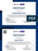 Hijau Emas Profesional Sertifikat Keanggotaan