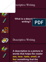 Descriptive Writing Powerpoint