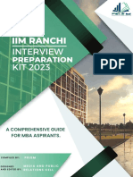 IIM Ranchi - WAT-PI Kit - 2023 PDF