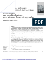 4-Traumatismes Et Complications Pulpaires Prévention Et Attitude Thérapeutique P. 11
