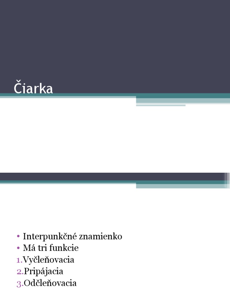 Čiarka PDF