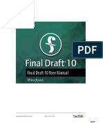 FinalDraft Manual PDF