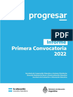 Informe Primera Convocatoria 2022