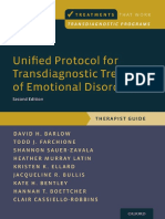 Unified Protocol For Transdiagnostic Treatment of Emotional Disorders - Therapist Guide