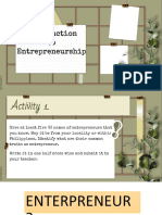 Entrepreneurship Introduction
