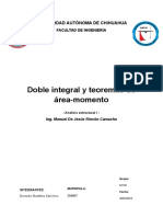Doble Integral y Teoremas de Area Momento