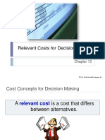 Chapter 13 - Relevant Costs For Decision Making PDF