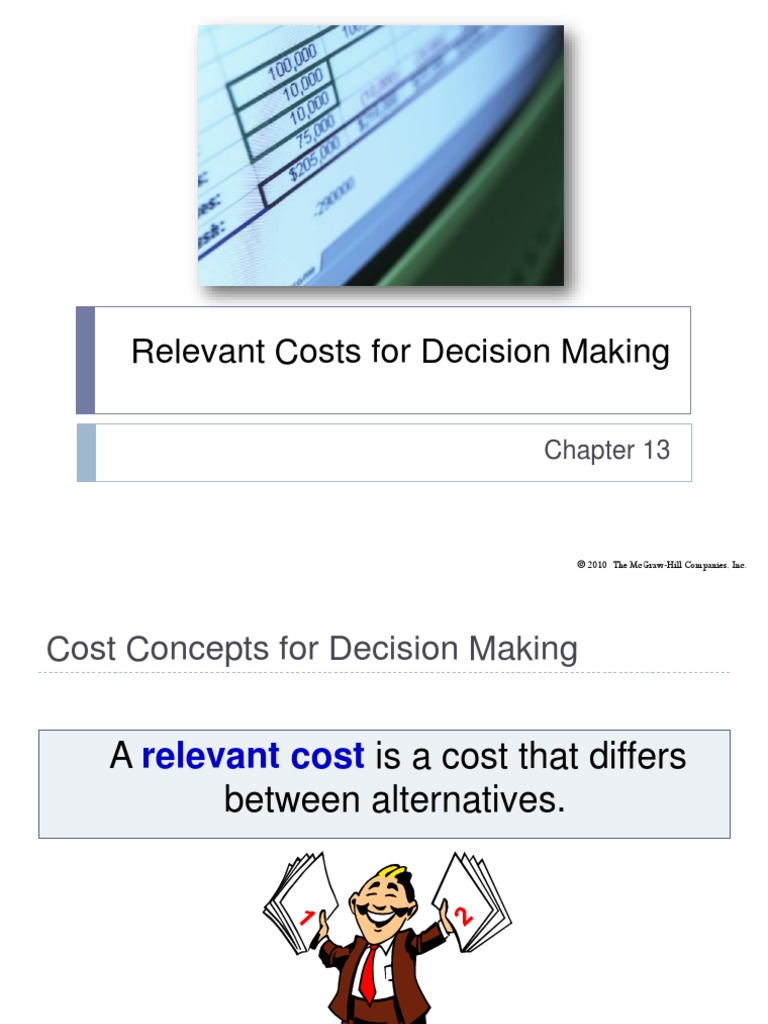 Chapter 13 - Relevant Costs For Decision Making PDF | PDF | Cost ...
