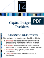 Chapter 14 Capital Budgeting Decisions PDF