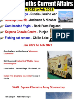 Last 12 Month Current Affairs Jan 2022 - Feb 2023 PDF