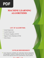 Machine Learning Algorithms