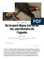 De La Mort Digne À La Fin de Vie, Une Histoire de L'agonie