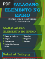 Epiko at Mga Elemento | PDF