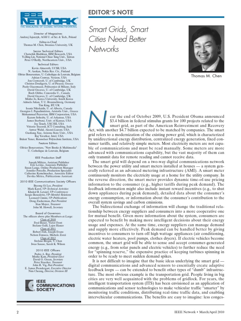 10.smart Grids Smart Cities Need Better Networks PDF | PDF | Computer ...