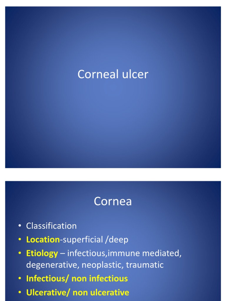 Corneal Ulcer | PDF