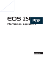 Canon EOS 250D - Informazioni Aggiuntive