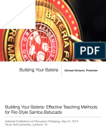 Building Your Bateria, Effective Teaching Methods For Rio-Style Samba Batucada-Mixtacki PDF