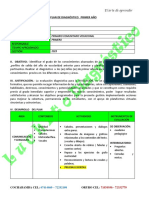 Distrito Educativo: Unidad Educativa: Nivel: Año de Escolaridad: Responsable: Tiempo Aproximado: Gestión