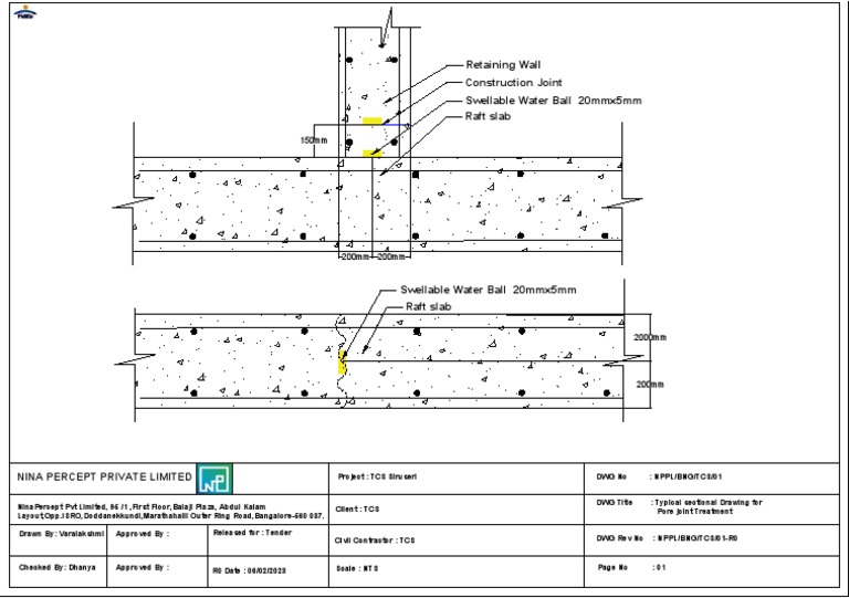 Swellable Water Bar for Construction Joints | PDF