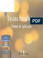 Toxina botulínica pontos aplicação volume