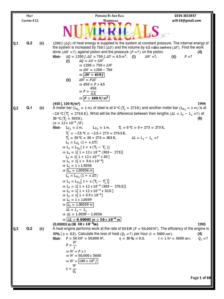Heat transfer and gas properties numerical problems pdf capacitance