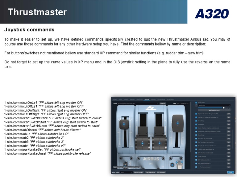 Thrustmaster Airbus Joystick Commands | PDF | Computers